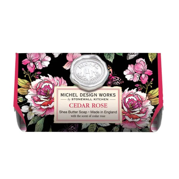 Barre de savon au cèdre et à la rose