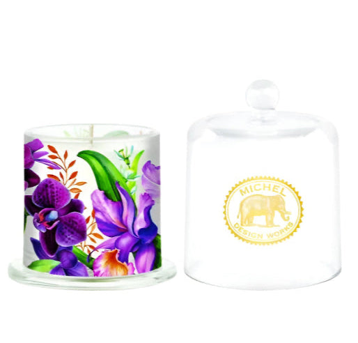 Bougie Cloche Orchidées