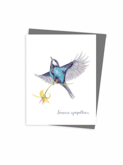 Sincères condoléances (bleu)