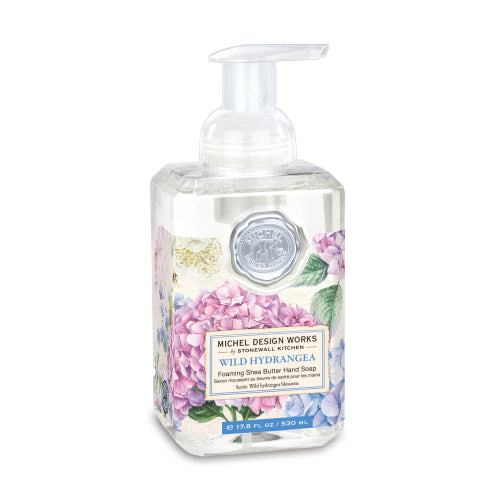 Wide Hydrangea Foaming Soap